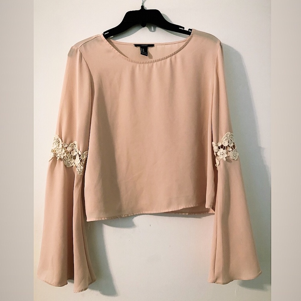 Forever 21 pink sheer top